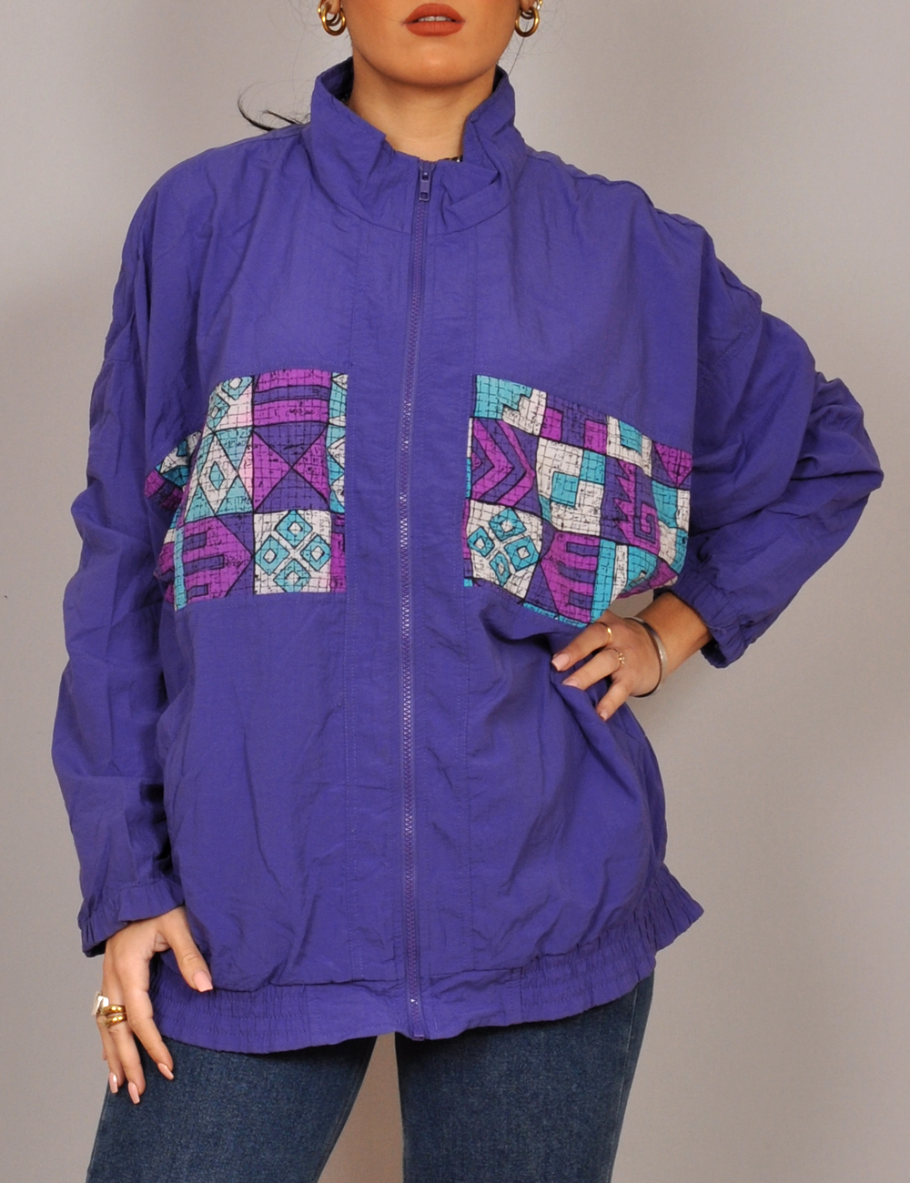 Zip Front Nylon Jacket • Motel Vintage Store